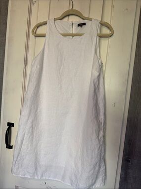 Quince 100% European linen tank mini dress